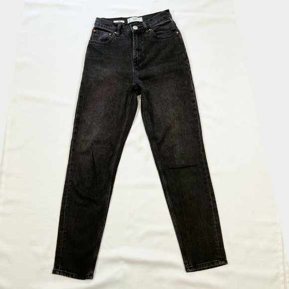 Mango Mom Jeans Dark Denim Sz 1 - Picture 2 of 12